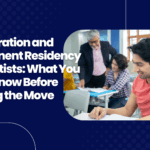 Smiling international dentist moving to Canada for permanent residency